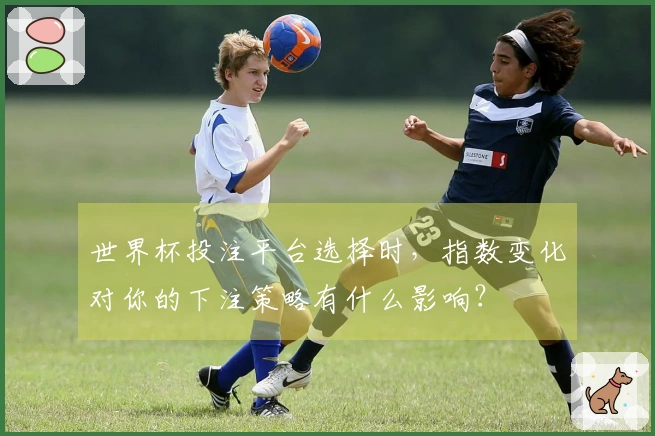 世界杯投注平台选择时，指数变化对你的下注策略有什么影响？